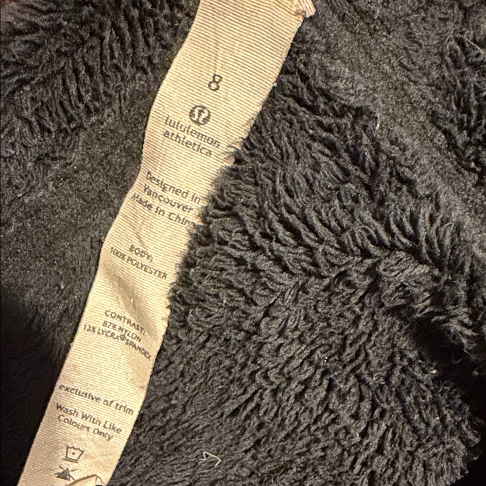 Lululemon Black Fleece Jacket